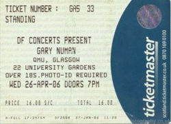 Glasgow Ticket 2006